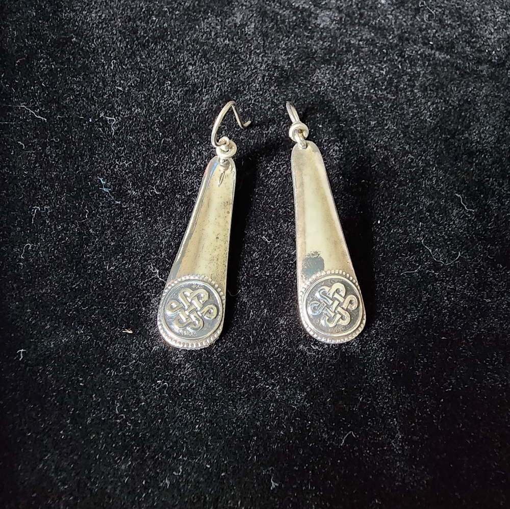Laurel Burch Silver Celtic Knot Earrings